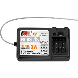 FlySky FS-A3 Δέκτης 3CH 2.4GHz για GT2E GT2G Πομπούς