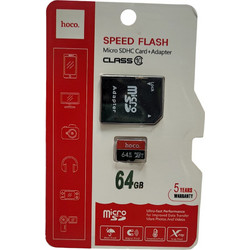 Hoco Speed Flash microSDXC 64GB Class 10 + Adapter