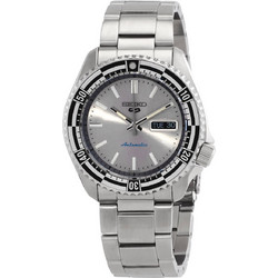 Seiko Ανδρικό Ρολόι Αυτόματο με Ασημί Μεταλλικό Μπρασελέ SRPK09K1
