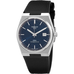 Tissot PRX Ανδρικό Ρολόι Αυτόματο με Μαύρο Καουτσούκ Λουράκι T137.407.17.041.00