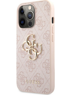 Guess Original PU 4G Metal Logo Θήκη iPhone 13 Pro Max - Pink