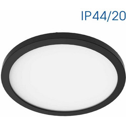 ΦΩΤΙΣΤΙΚΟ ΧΩΝΕΥΤΟ/ΟΡΟΦΗΣ NEBULA LED 12W-18W-24W ΜΑΥΡΟ CCT-ΔΙΑΚΟΠΤΗΣ 3000K-4000K-6000K IP44