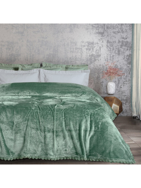 Das Home Κουβερτα Fleece 220Χ240 1184 Dark Mint Dark Mint