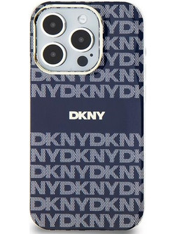 DKNY IML Mono & Stripe MagSafe case for iPhone 15 / 14 / 13 - blue