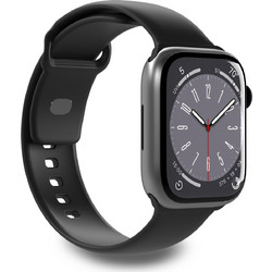 Puro Icon Elastic Λουράκι Σιλικόνης Black (Apple Watch 38 / 40 / 41mm)
