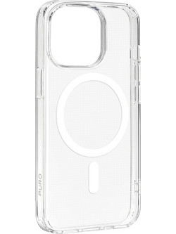Puro Lite Mag MagSafe Silicone Case for iPhone 15 Pro Max - Transparent