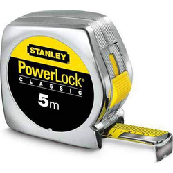 STANLEY METΡΟ ΜΕΤΑΛΛΙΚΟ ΛΑΜA 25 mm ΡOWERLOCK 5 m 1-33-195