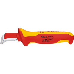 KNIPEX ΜΑΧΑΙΡΑΚΙ ΗΛΕΚΤΡΟΝΙΚΩΝ ΚΥΡΤΟ ΜΕ STOP 98 55