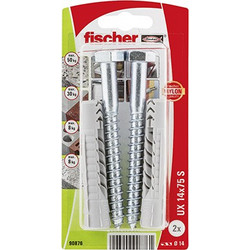 FISCHER 90876 ΝΑΙΛΟΝ ΒΥΣΜΑ & ΒΙΔΑ ΣΕ BLISTER NV UX 14 x 75 mm S K (ΣΥΣΚ. 2 ΤΕΜ.)