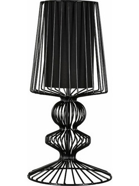 Φωτιστικό Επιτραπέζιο Aveiro I S 5411 Black Nowodvorski Μέταλλο,Ύφασμα