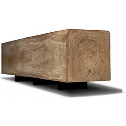 ΠΑΓΚΟΣ LOG ΑΠΟ ΑΚΑΤΕΡΓΑΣΤΟ ΞΥΛΟ SUAR code 143053 Μήκος: 45 cm, Πλάτος: 200 cm, Ύψος: 45 cm