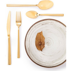 Σετ ανοξείδωτα μαχαιροπήρουνα 24 τμχ SP tableware Verona Gold 40010705