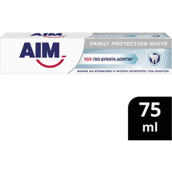 Aim Family Protect White Οδοντόκρεμα για Λεύκανση 75ml