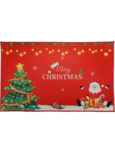 Ταπέτο Χριστουγεννιάτικο Velvet Merry Christmas Red 50x80cm