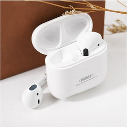 Ασύρματα ακουστικά Earbud Bluetooth V5.3 Handsfree με θήκη φόρτισης Remax-Λευκό