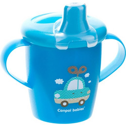 Canpol Babies Anyway Up Εκπαιδευτικό Ποτηράκι Μπλε 250ml