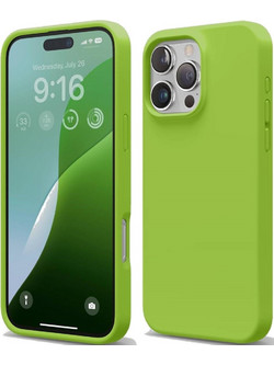 Θήκη Apple iPhone 16 Pro - Elago Silicone Case Premium Σιλικόνης - Lime Green (ES16SC63PRO-LIGR)