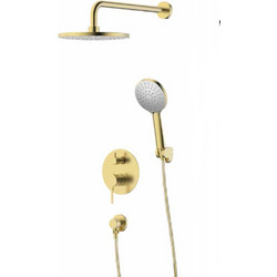 Carla 690342BG Σετ Εντοιχισμού 2 Οδών Brush Gold