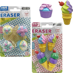Γόμες 3d cupcake 4τεμ 3cm JustNote 703391