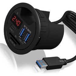 RaidSonic Icy Box IB-Hub1404 USB Hub 3.0 USB-A με 5 Θύρες USB-A / USB-C / Card Reader