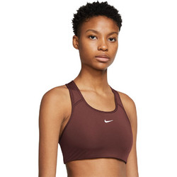 Nike Dri-FIT Swoosh Sports Αθλητικό Μπουστάκι με Μέτρια Στήριξη Καφέ BV3636-231