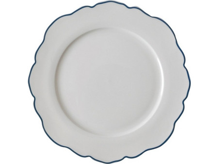 Laura Ashley Πιάτο Ρηχό Πορσελάνης Blueprint Irregular 24.5cm
