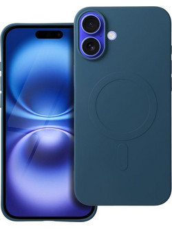 Forcell Silicone Mag Cover MagSafe Θήκη Blue (iPhone 16 Plus)
