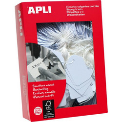 Καρτελάκια Τιμών με Κορδόνι Apli 28x43mm 500 τεμάχια