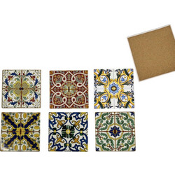 SMART MARKET Σουβέρ Σχέδιο Majolica Μελαμίνη 10.5x10.5cm Σε 6 Σχέδια