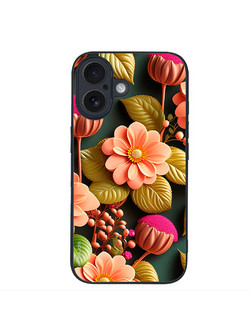 Θήκη Sonique 3D Flower Series για Apple iPhone 16 Σομόν