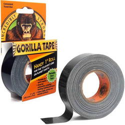 GORILLA TAPE 25mm x 9m Αυτοκόλλητη ταινία υφασμάτινη μαύρη (3044401)