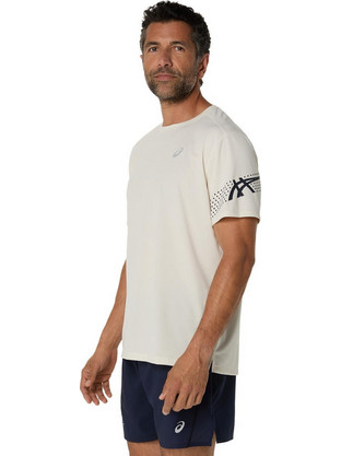 ASICS Icon Ανδρικό Αθλητικό T-Shirt Μπεζ 2011D239-200