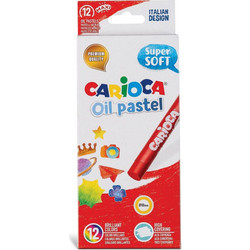 Carioca Λαδοπαστέλ 12 Χρώματα Super Soft Oil Pastels 43277