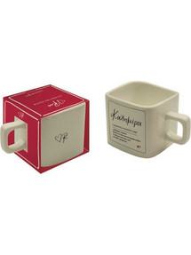 Κούπα Κεραμική Ρενέ Καλημέρα 320ml Μπεζ BZ.XP.RP.00712