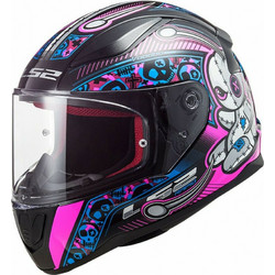 LS2 FF353J Rapid Voodoo Black / Fluo Pink Κράνος Μηχανής Full Face 1200gr