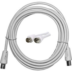 Adeleq Καλώδιο Κεραίας Coax Male to Coax Female 5m White 9-50