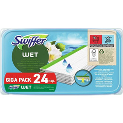 Swiffer Sweeper Υγρά Πανάκια Καθαρισμού Πατωμάτων Morning Fresh Gigapack 24τεμ