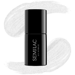 Semilac UV Hybrid 091 Milk Glitter Ημιμόνιμο Βερνίκι Νυχιών 7ml