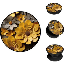 Sonique Pop Holder 3D Flower Series Κίτρινο