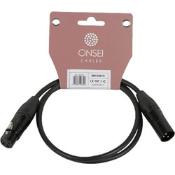 Onsei ON-D3010 Καλώδιο DMX 3-pin XLR Αρσενικό - 3-pin XLR Θηλυκό 1m