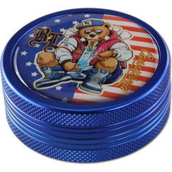 Grinder Τρίφτης 50mm Αλουμίνιο Σχέδιο Cannifornia Blue - 2 Parts