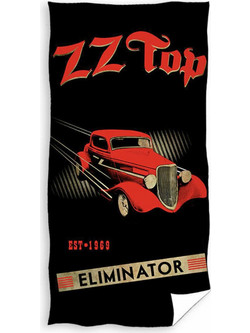 Carbotex ZZ Top Πετσέτα Θαλάσσης Μαύρη 70x140cm ZZT203002