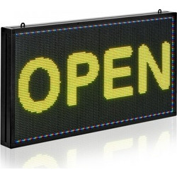 VEVOR Προγραμματιζόμενη Πινακίδα LED 27x14in (68,6x35,6 cm) Ψηφιακή Κυλιόμενη Οθόνη P5 Fullcolor