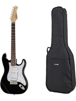 Harley Benton ST-20 BK St. Series w/Bag