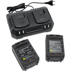 EDMA 536846 Σετ 2 Μπαταριών Εργαλείων 18V 4Ah με Φορτιστή