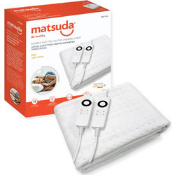 Matsuda UB 104 Ηλεκτρικό Διπλό Υπόστρωμα Πλενόμενο με Χρονοδιακόπτη Λευκό 200W 160x140cm