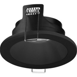 Φωτιστικό Κουζίνας Σποτ Χωνευτό Ter 1xGU10 Max 8W IP65 Αλουμίνιο Μαύρο