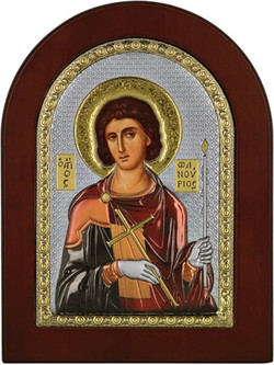 Ασημένια εικόνα Άγιος Φανούριος MA-E1139-DX-C MA-E1139-DX-C Ασήμι