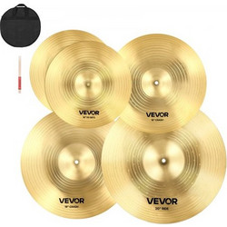 VEVOR Cymbal Pack 4 Pieces Cymbals Drum Set 14 16 18 20 Inches (355/400/455/505 mm) Cymbal για τύμπανο