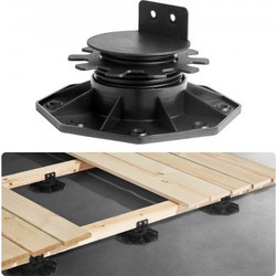 VEVOR 24 Pcs Ρυθμιζόμενη Βάση Υποστήριξης Καταστρώματος Βάση Θεμελίωσης Καταστρώματος 1,18-2,36 in (3,0-6,0 cm)